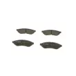 Jeu de 4 plaquettes de frein arrière BOSCH 0 986 494 172 - Visuel 1