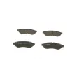 Jeu de 4 plaquettes de frein arrière BOSCH 0 986 494 172 - Visuel 3