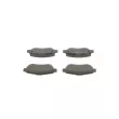 Jeu de 4 plaquettes de frein avant BOSCH 0 986 494 454 - Visuel 3
