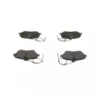 Jeu de 4 plaquettes de frein avant BOSCH 0 986 494 484 - Visuel 3
