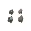 Jeu de 4 plaquettes de frein avant BOSCH 0 986 494 492 - Visuel 2