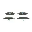Jeu de 4 plaquettes de frein avant BOSCH 0 986 494 492 - Visuel 3