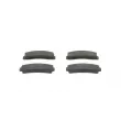 Jeu de 4 plaquettes de frein avant BOSCH 0 986 494 543 - Visuel 1