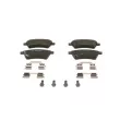 Jeu de 4 plaquettes de frein avant BOSCH 0 986 494 584 - Visuel 1