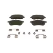 Jeu de 4 plaquettes de frein avant BOSCH 0 986 494 593 - Visuel 1