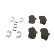 Jeu de 4 plaquettes de frein avant BOSCH 0 986 494 593 - Visuel 2