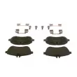 Jeu de 4 plaquettes de frein avant BOSCH 0 986 494 593 - Visuel 3