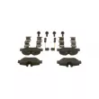 Jeu de 4 plaquettes de frein avant BOSCH 0 986 494 603 - Visuel 3