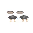 Jeu de 4 plaquettes de frein avant BOSCH 0 986 494 615 - Visuel 1