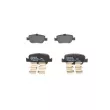 Jeu de 4 plaquettes de frein avant BOSCH 0 986 494 651 - Visuel 1