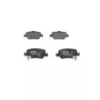 Jeu de 4 plaquettes de frein avant BOSCH 0 986 494 651 - Visuel 3