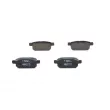 Jeu de 4 plaquettes de frein arrière BOSCH 0 986 494 748 - Visuel 1