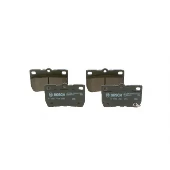 Jeu de 4 plaquettes de frein avant BOSCH 0 986 494 891