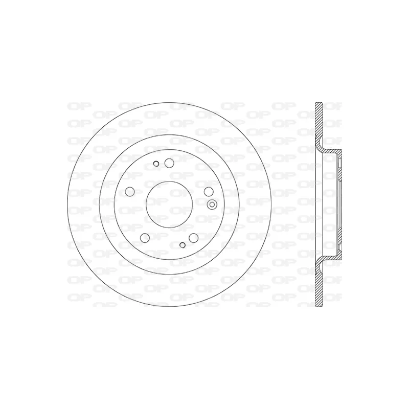 Jeu de 2 disques de frein arrière OPEN PARTS BDA2872.10