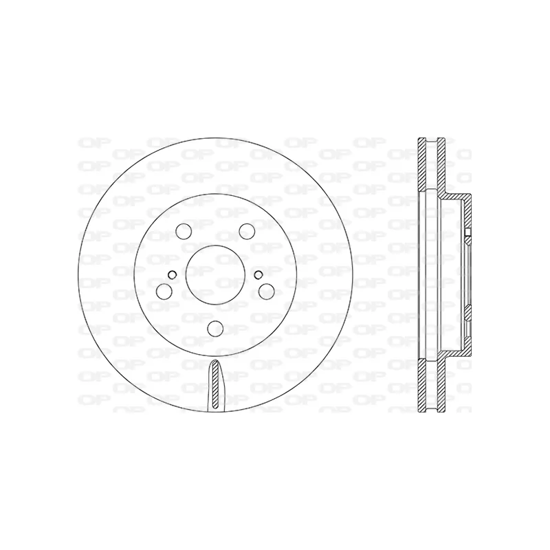 Jeu de 2 disques de frein avant OPEN PARTS BDA2885.20