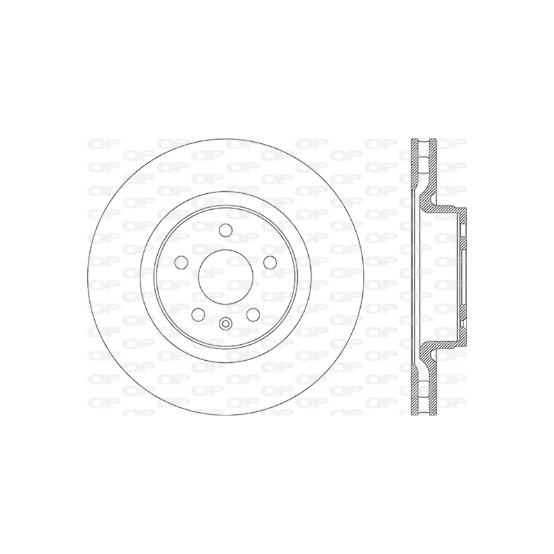 Jeu de 2 disques de frein avant OPEN PARTS BDR2873.20