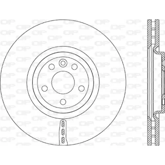 Jeu de 2 disques de frein avant OPEN PARTS BDR2884.20