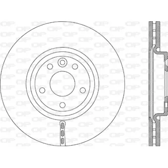 Jeu de 2 disques de frein avant OPEN PARTS BDR2886.20