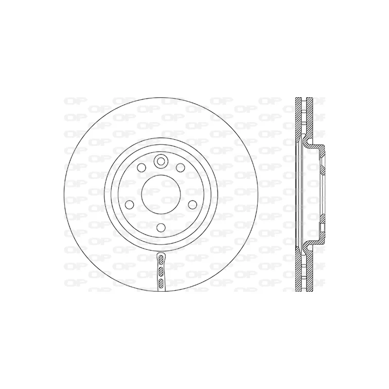 Jeu de 2 disques de frein avant OPEN PARTS BDR2886.20