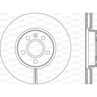 Jeu de 2 disques de frein avant OPEN PARTS BDR2888.20