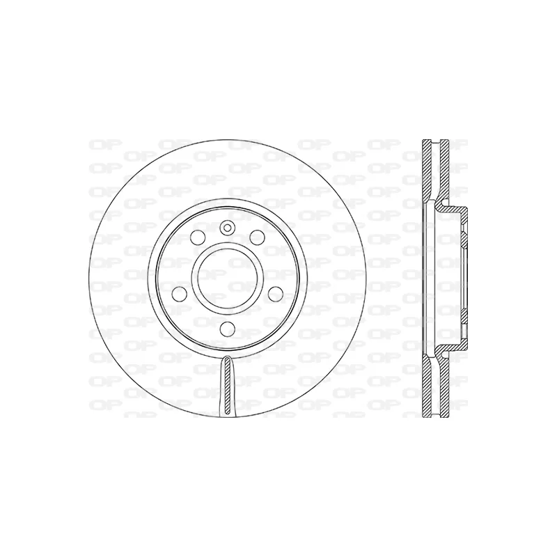 Jeu de 2 disques de frein avant OPEN PARTS BDR2888.20