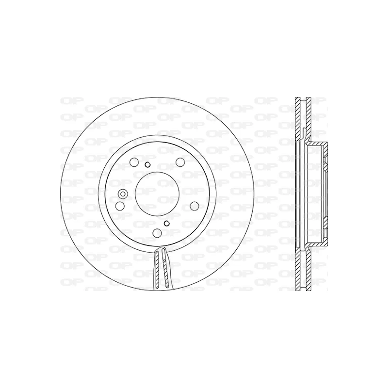 Jeu de 2 disques de frein avant OPEN PARTS BDR2889.20