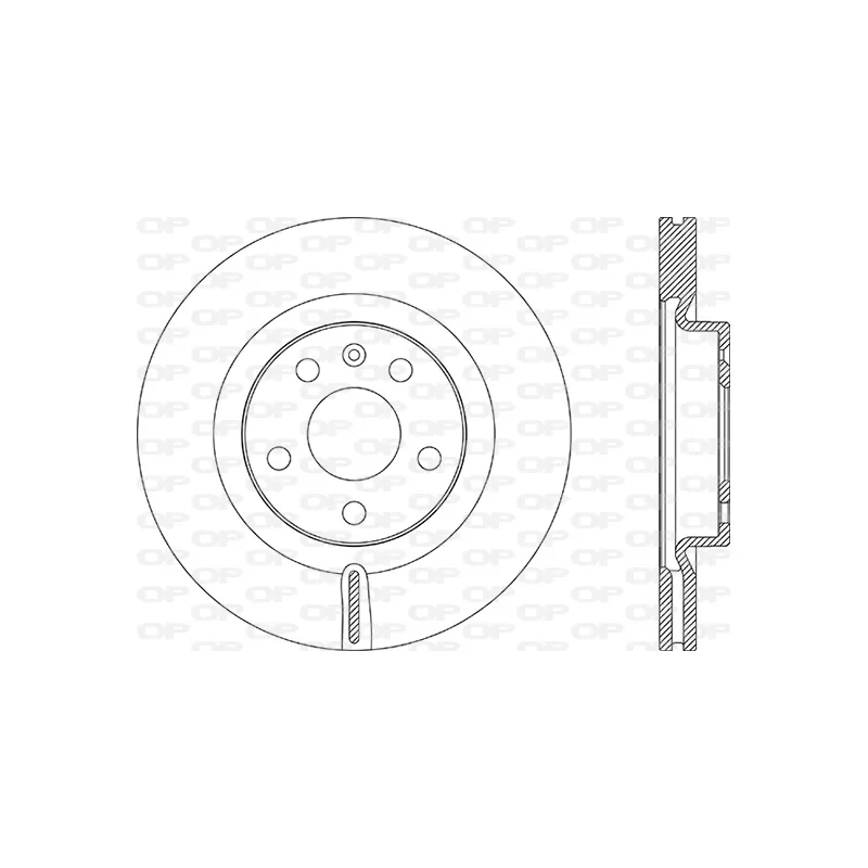 Jeu de 2 disques de frein avant OPEN PARTS BDR2891.20