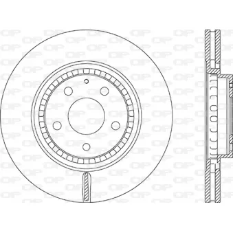 Jeu de 2 disques de frein avant OPEN PARTS BDR2893.20