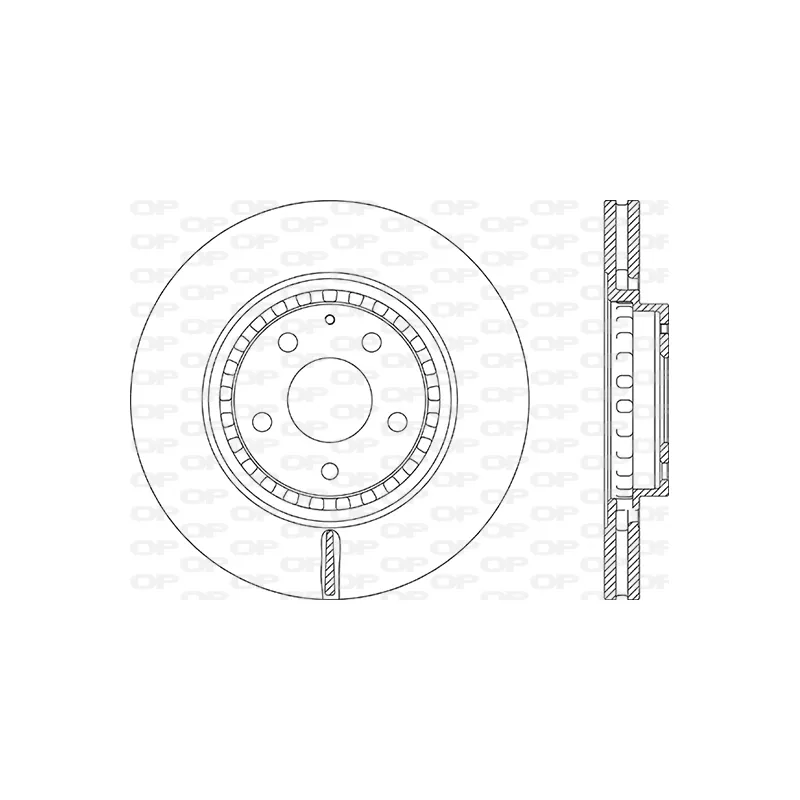 Jeu de 2 disques de frein avant OPEN PARTS BDR2893.20