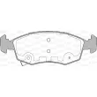 Jeu de 4 plaquettes de frein avant OPEN PARTS BPA0172.34 - Visuel 2