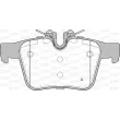 Jeu de 4 plaquettes de frein arrière OPEN PARTS BPA1516.45 - Visuel 1