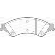 Jeu de 4 plaquettes de frein avant OPEN PARTS BPA1524.02 - Visuel 1