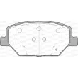 Jeu de 4 plaquettes de frein avant OPEN PARTS BPA1631.02 - Visuel 2