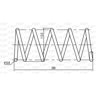 Ressort de suspension OPEN PARTS CSR9029.02