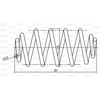 Ressort de suspension OPEN PARTS CSR9039.02