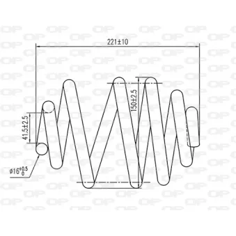 Ressort de suspension OPEN PARTS CSR9148.02