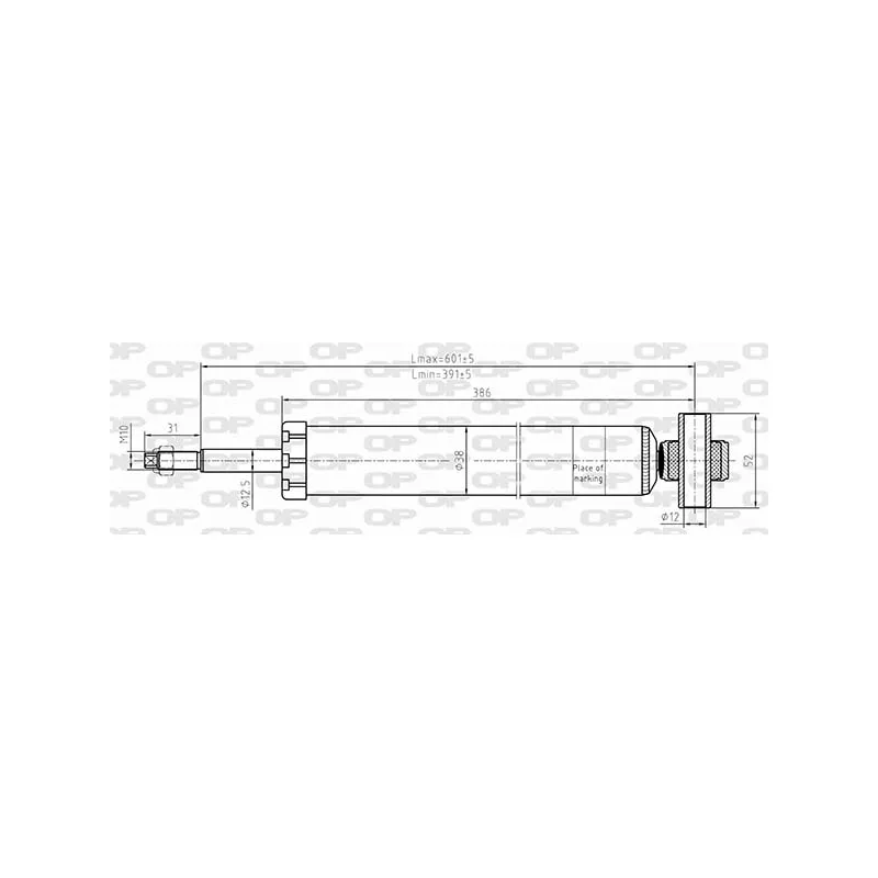 Jeu de 2 amortisseurs arrière OPEN PARTS SAB8637.32