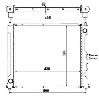 Radiateur, refroidissement du moteur NRF 50120