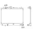 Radiateur, refroidissement du moteur NRF 50132 - Visuel 1