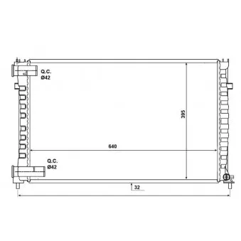 Radiateur, refroidissement du moteur NRF