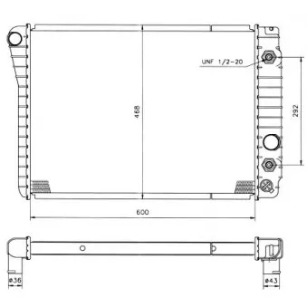 Radiateur, refroidissement du moteur NRF