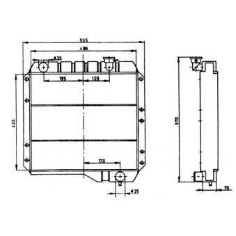 Radiateur, refroidissement du moteur NRF 503951