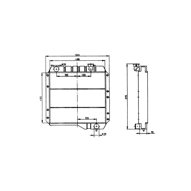 Radiateur, refroidissement du moteur NRF 503951