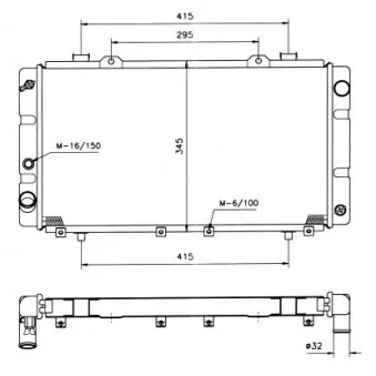 Radiateur, refroidissement du moteur NRF