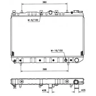 Radiateur, refroidissement du moteur NRF 504133