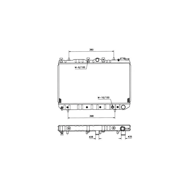 Radiateur, refroidissement du moteur NRF 504133