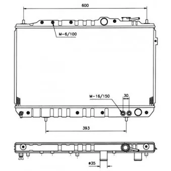 Radiateur, refroidissement du moteur NRF 504134