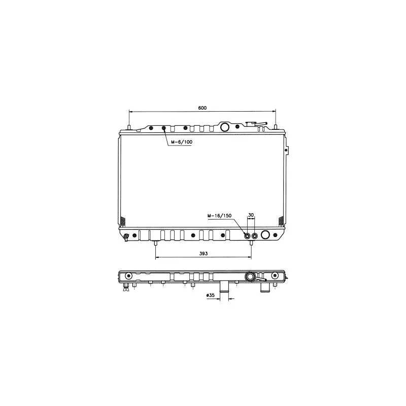 Radiateur, refroidissement du moteur NRF 504134