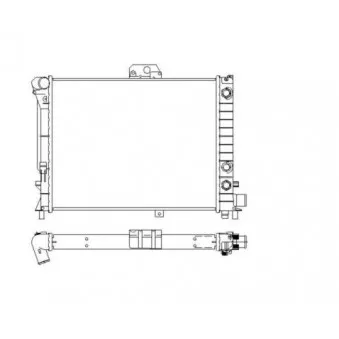 Radiateur, refroidissement du moteur NRF 504143