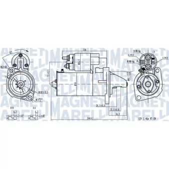 Démarreur MAGNETI MARELLI 063720282010